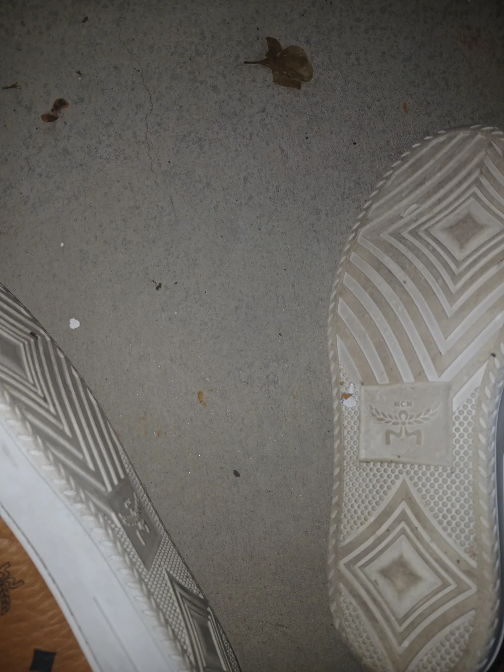 MCM Men's Tan Monogram Low-Top Sneakers